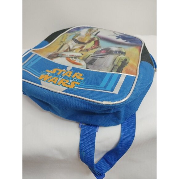 Star Wars The Force Awakens Back Pack 11"X11" Blue & Blacksee Picture - Picture 6 of 6